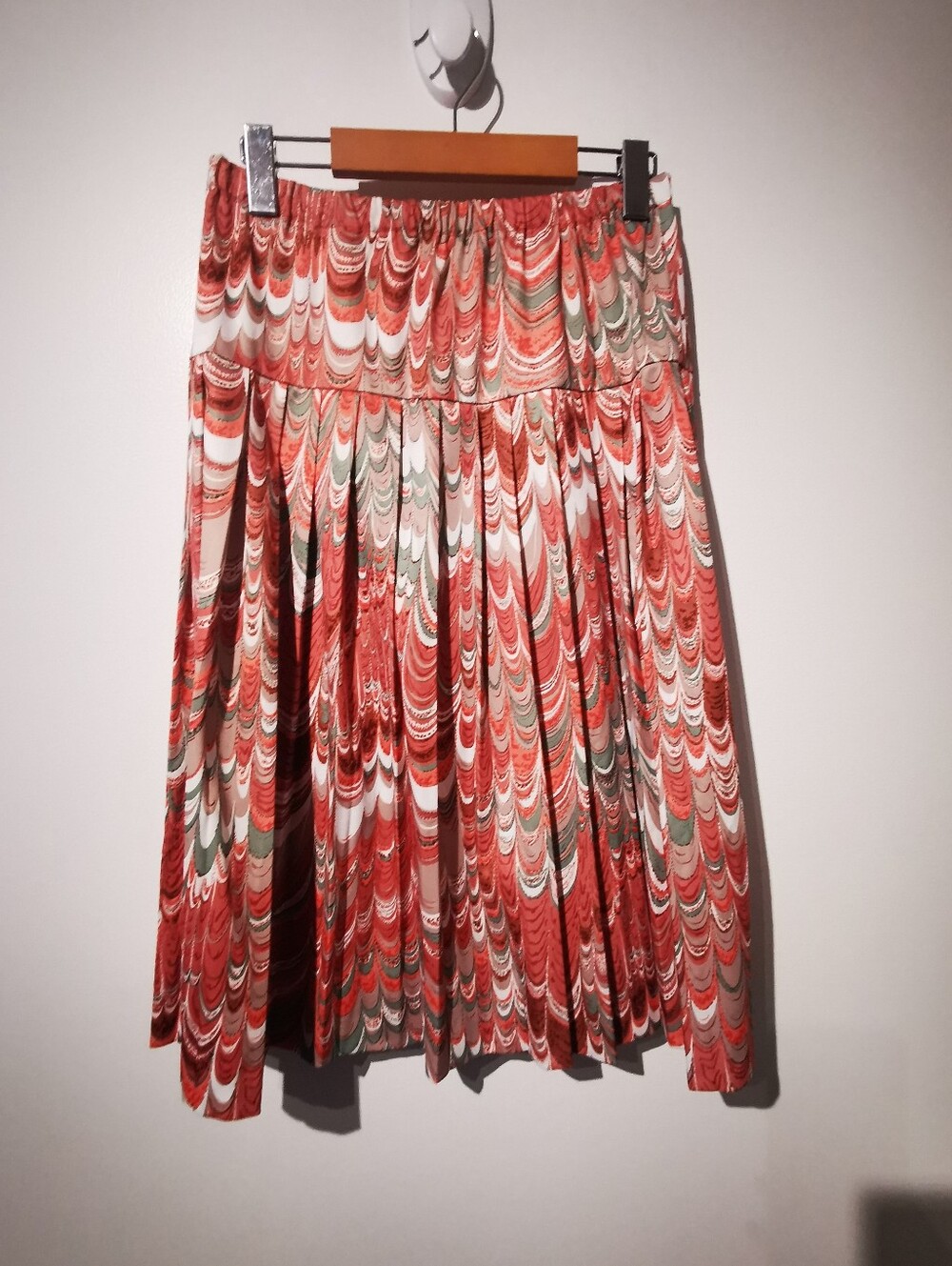 Vintage 70s Linda Originals Montreal 3 Piece Psychedelic Skirt Set With Belt - Picture 2 of 12